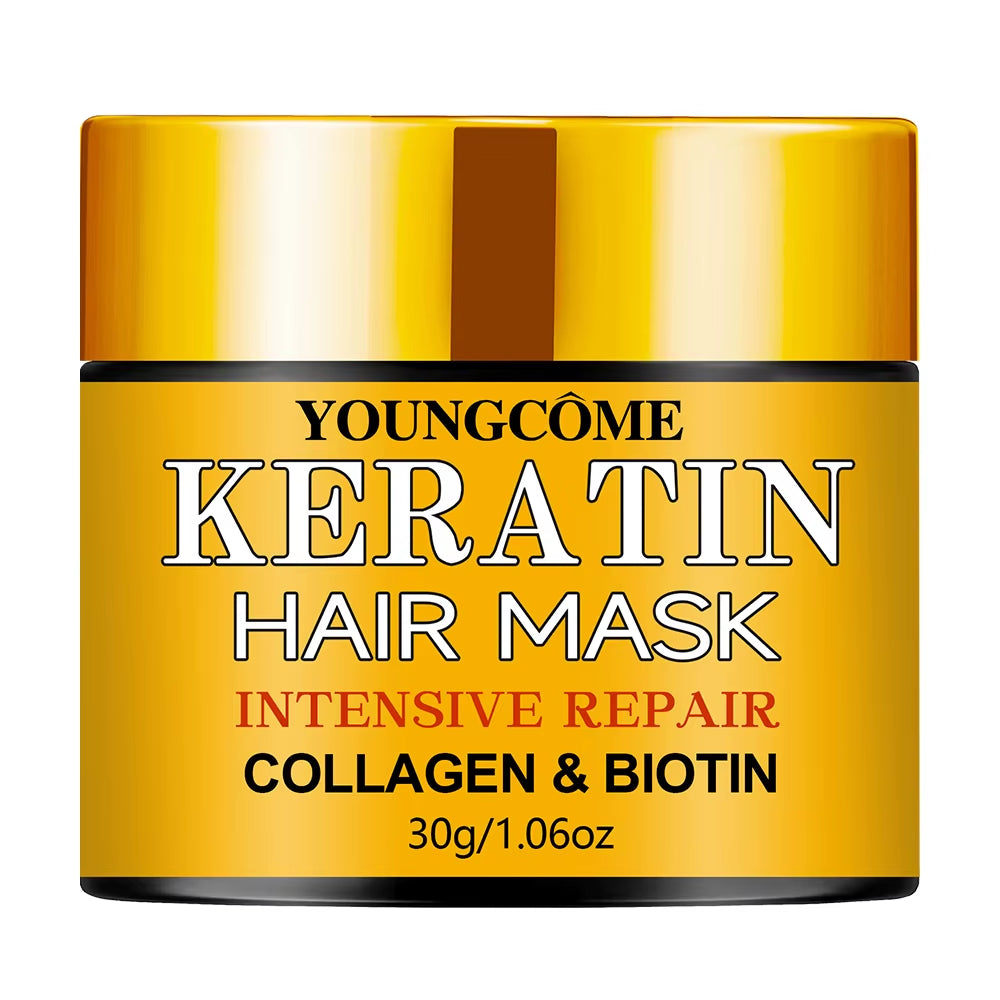 Revitalize & Nourish: Biotin, Collagen & Keratin Hair Repair Mask for Dry, Damaged Hair